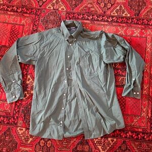 Izod Green Casual Button Down Shirt